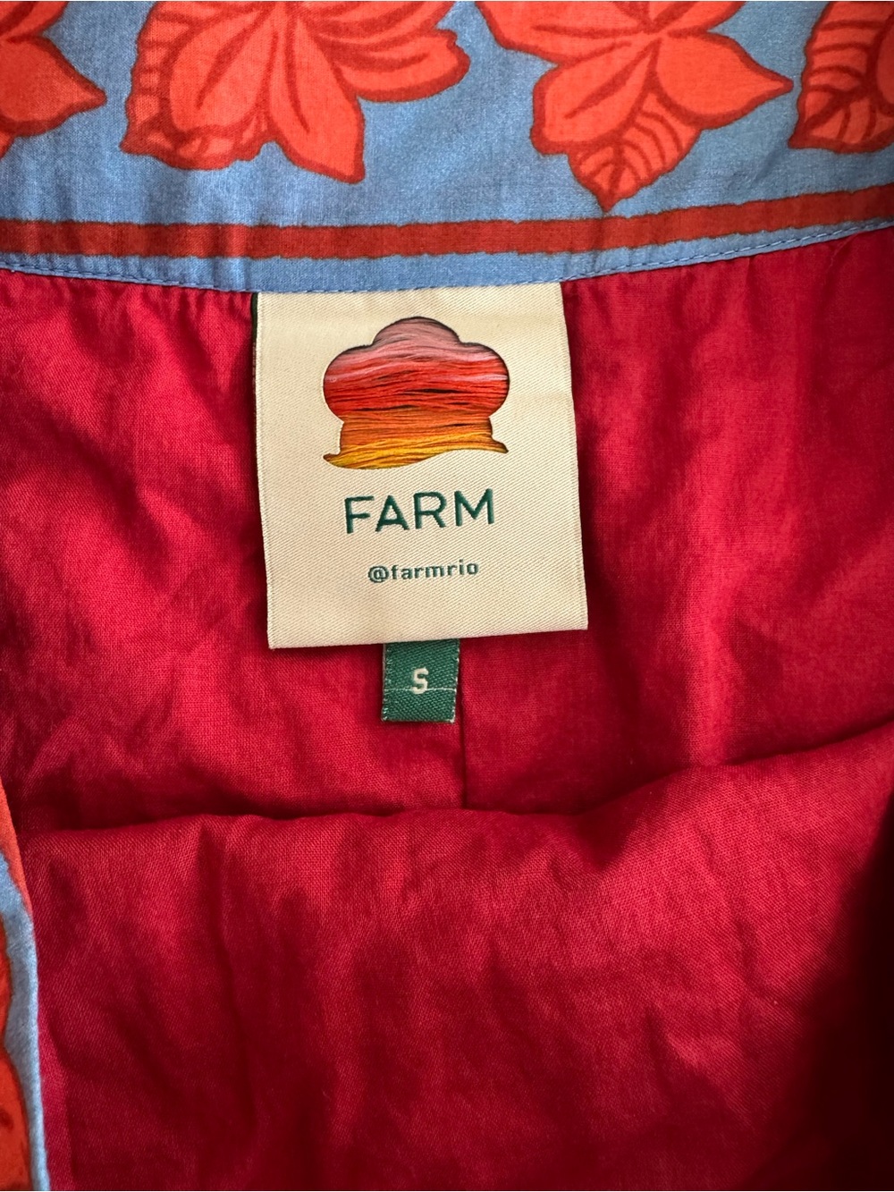 FARM Rio Coral, Sky Blue & Pink Tiered Maxi Skirt - Picture 3 of 6